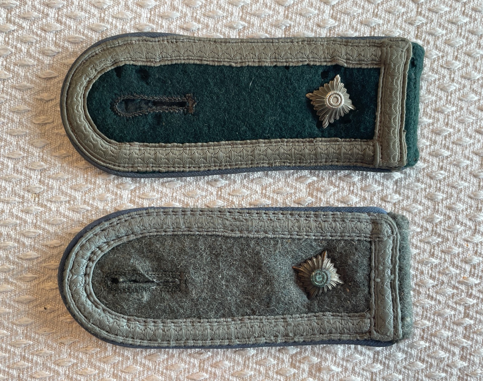PAIR OF ORIGINAL GERMAN WW2 WWII MOTOR TRANSPORT NCO SHOULDER BOARDS EPAULETTES