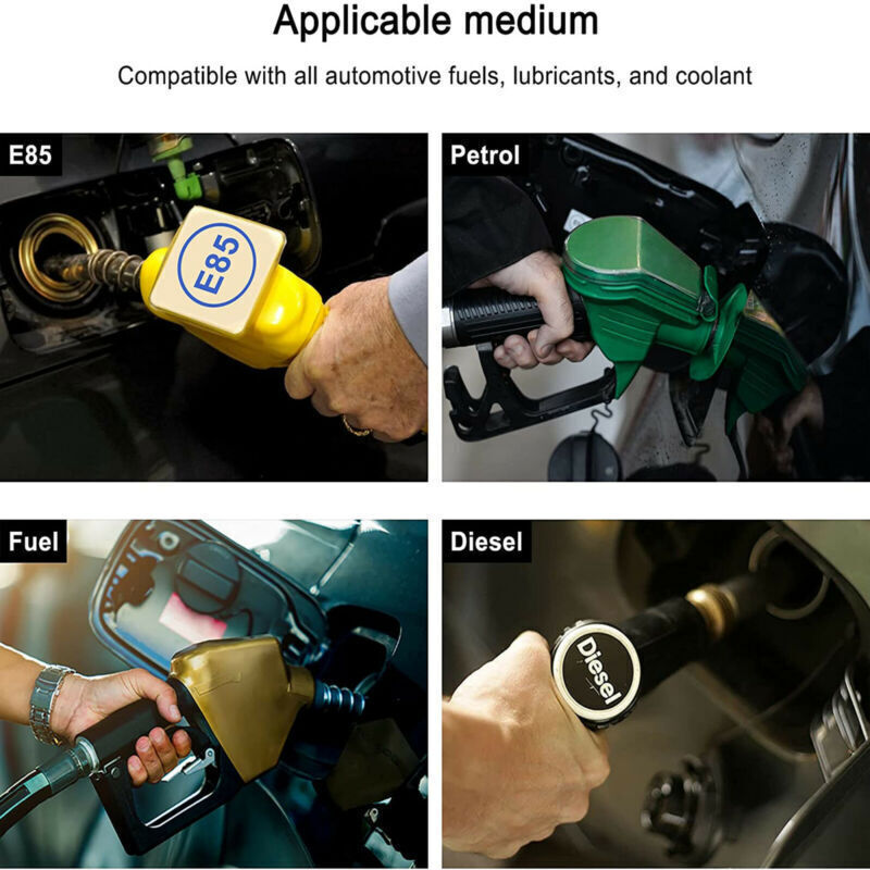 6AN 8AN 10AN Nylon E85 PTFE Fuel Line Hose 20-30FT w/10 or 20 Fittings Kit BLACK