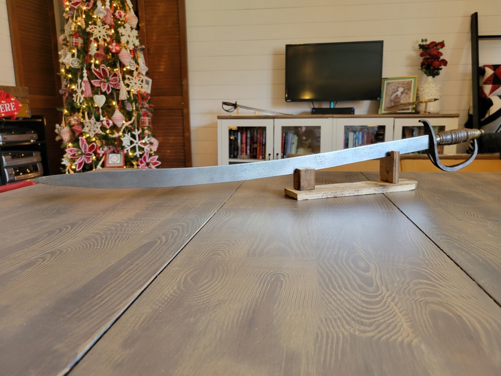 Mexican-Civil War Era Blacksmith Made Sword Used Free Shipping