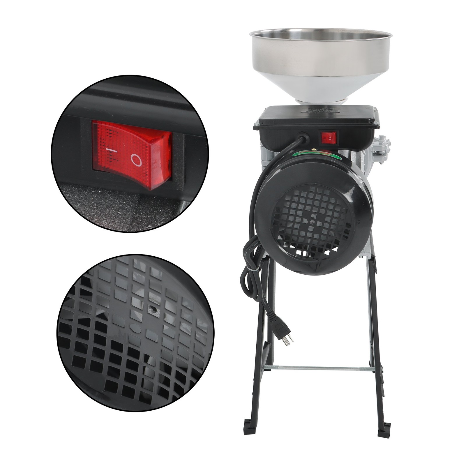 Electric Wet&Dry 3000W Grinder Mill Grain Coffee Grinder Feed/Flour Cereals Corn