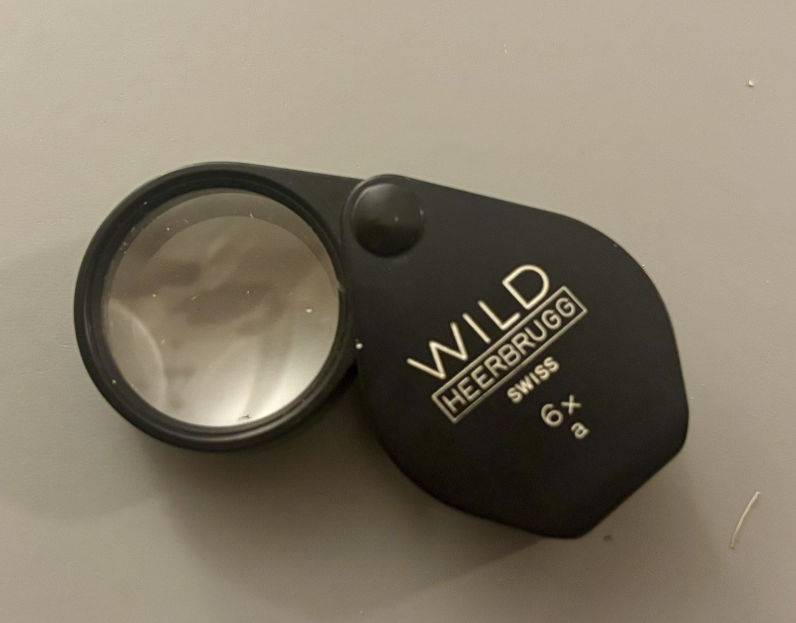 Wild Heerbrugg Folding Metal Loupe Magnifier 6x