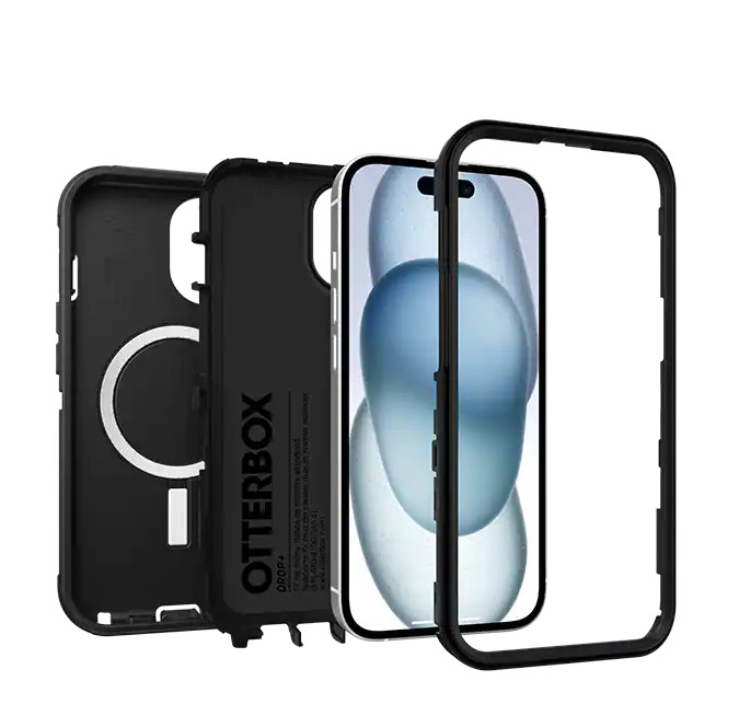 OtterBox Defender Pro Series Case with MagSafe - iPhone 16e/15/14/13 Black