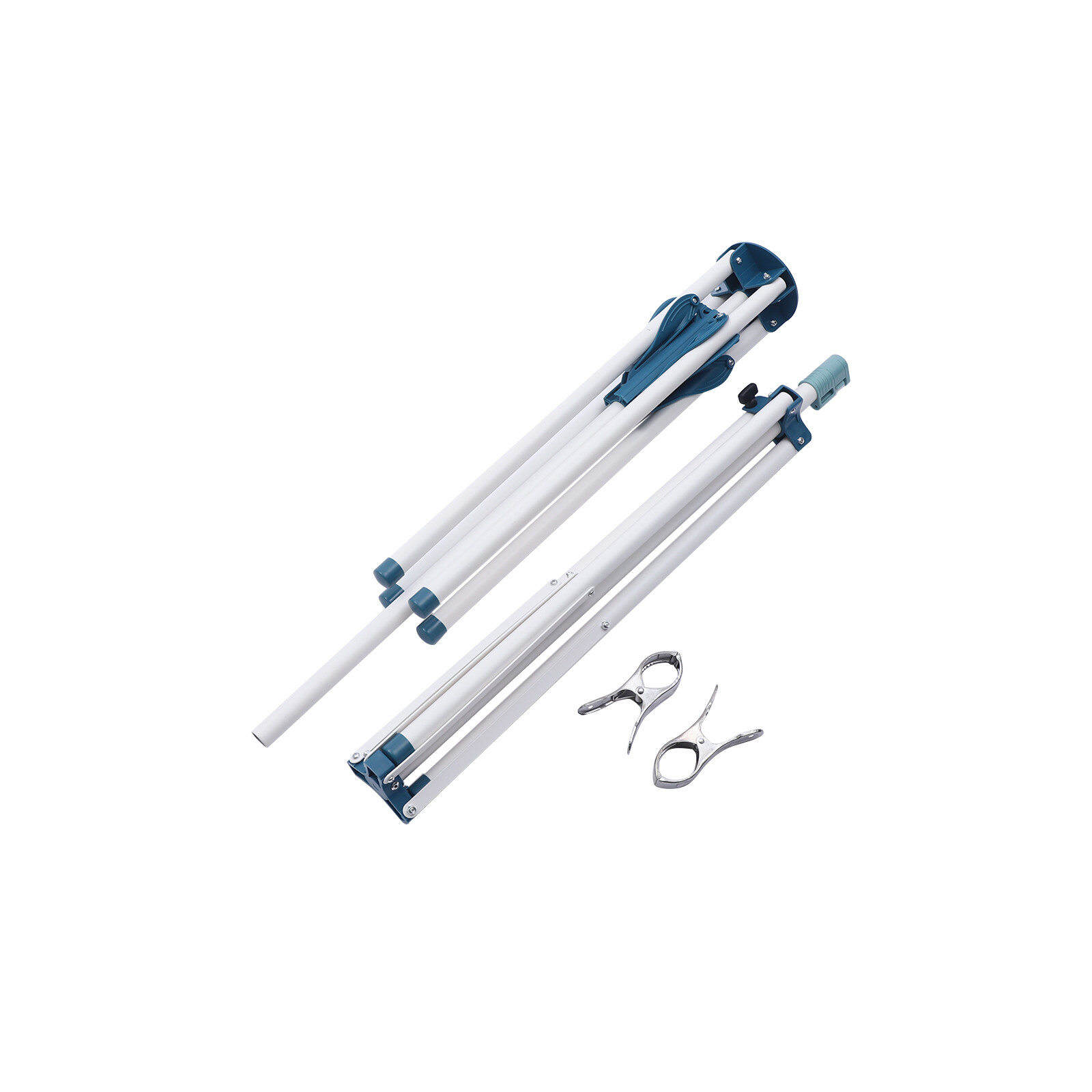 Tripod Clothes Drying Rack Laundry Coat Hanger Metal Garment Rack Stand Foldable