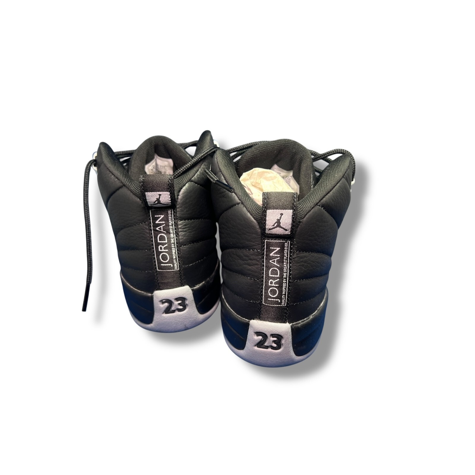 Nike Air Jordan 12 Retro GS Black Wolf Grey White 153265-010 Youth 6.5Y EUR 39