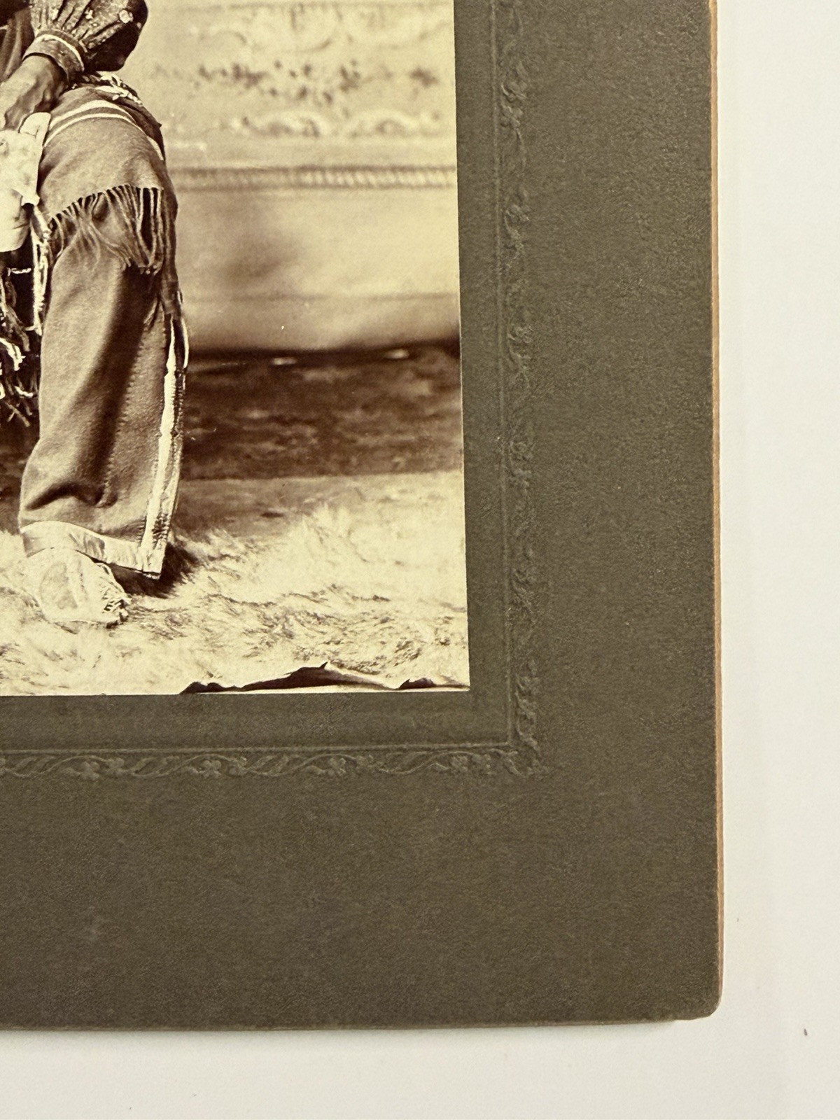 Native American Indian Cabinet Card of Red Cloud Cheif of Oglala Lakota (Sioux)