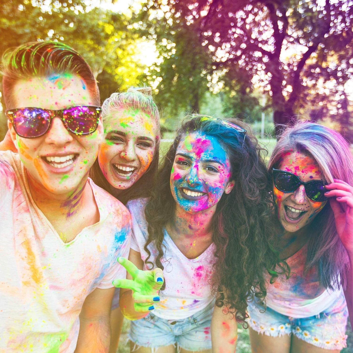 Color Blaze Gender Reveal Powder Packets - Blue - Set of 10, Baby Party, Boy