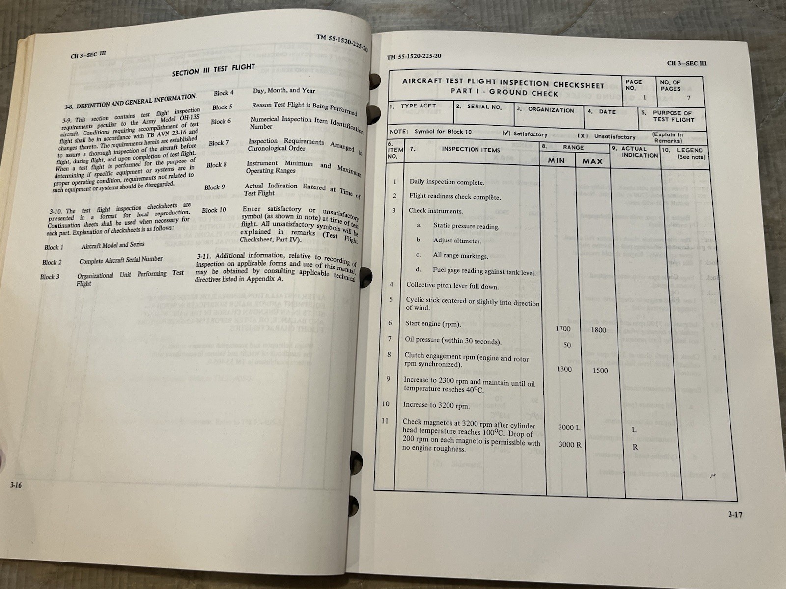 Bell Helicopter OH-13 Sioux Organizational Maintenance Manual - 1969 - Bell 47