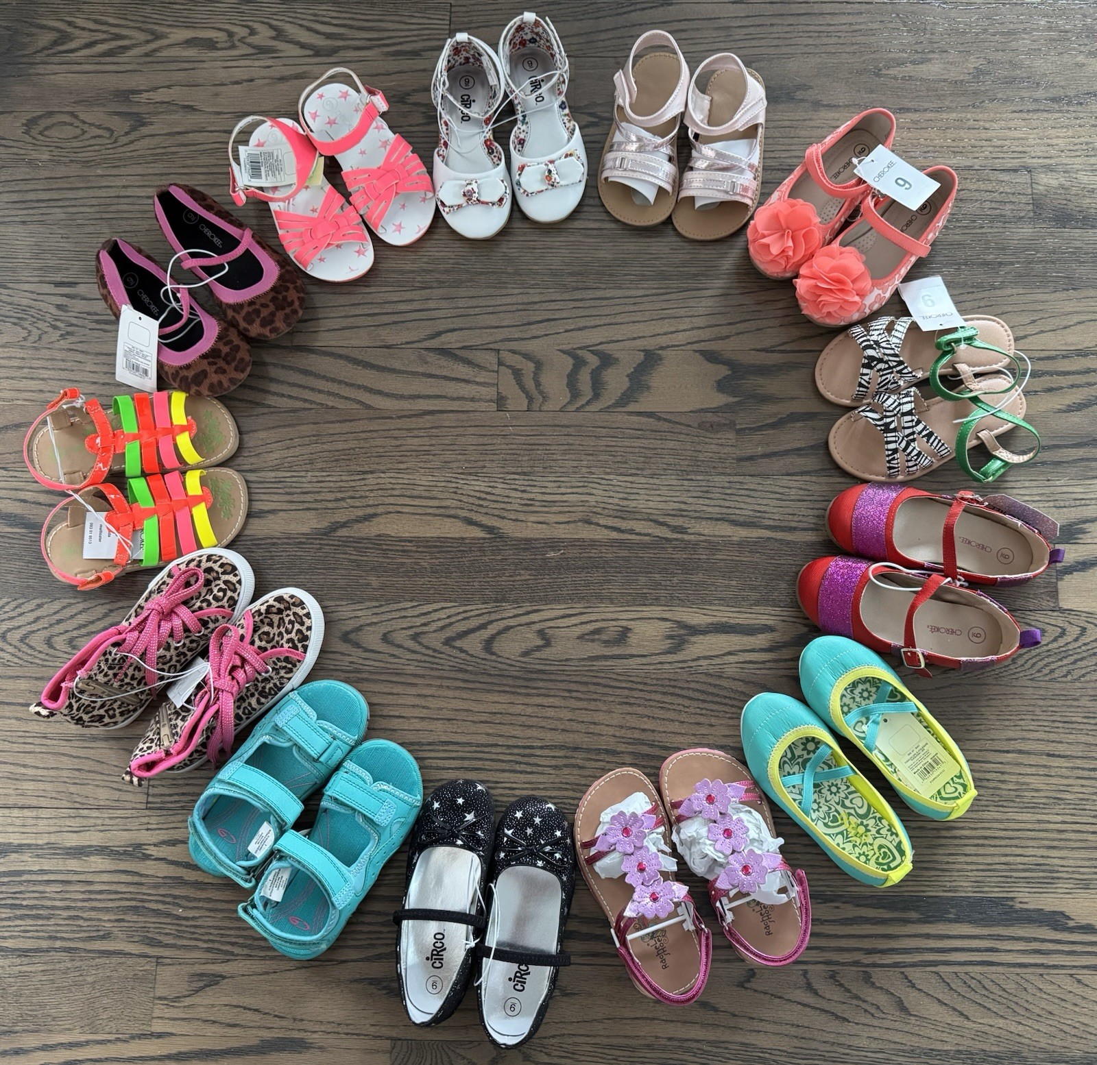Toddler girls shoes all size 9, you pick, all brand new!!