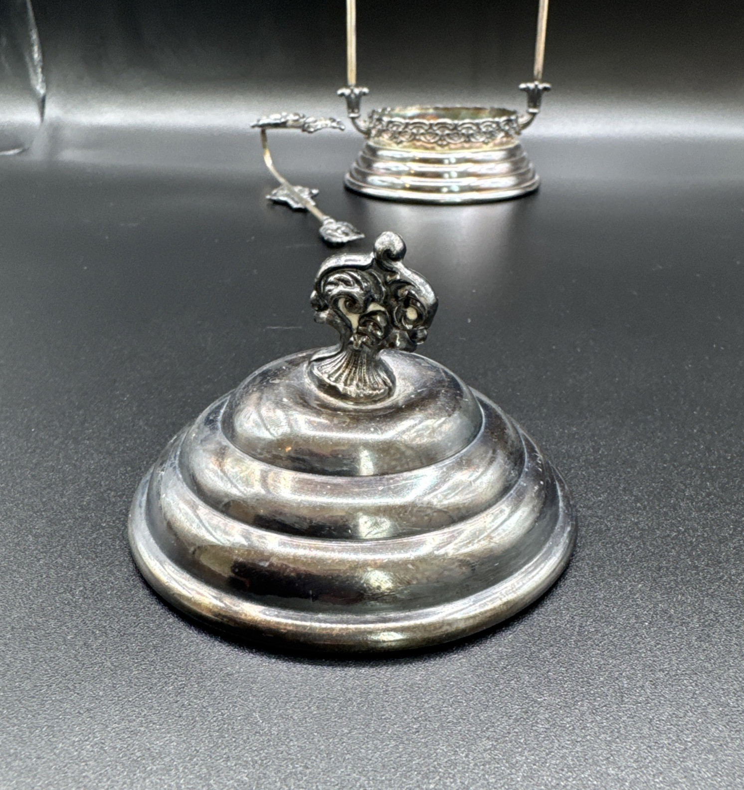 Vintage St. Louis Silver Co #77 Quadruple Plate Pickle Castor