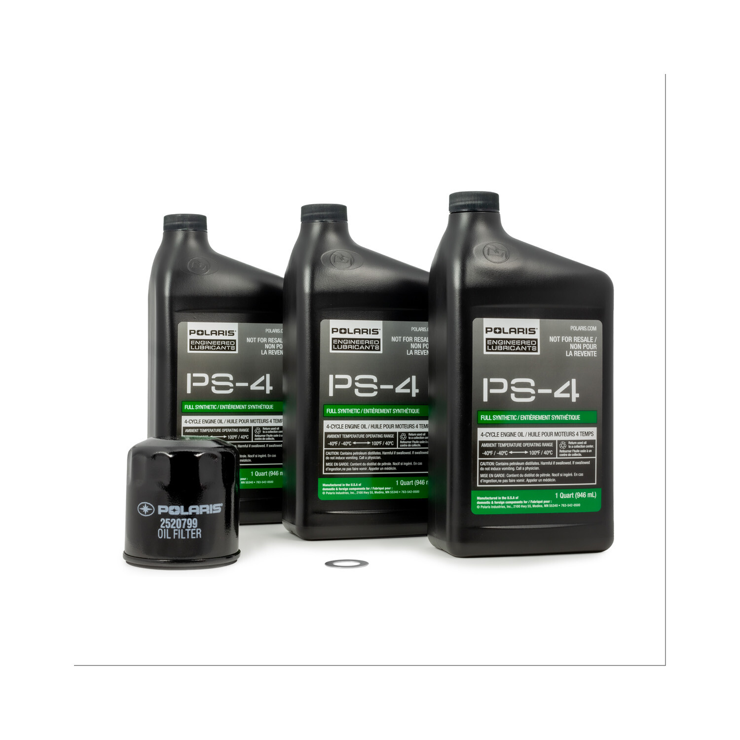 Polaris PS4 Oil Change Kit for Specific RZR Turbo and Pro XP & XP 4 Models With
