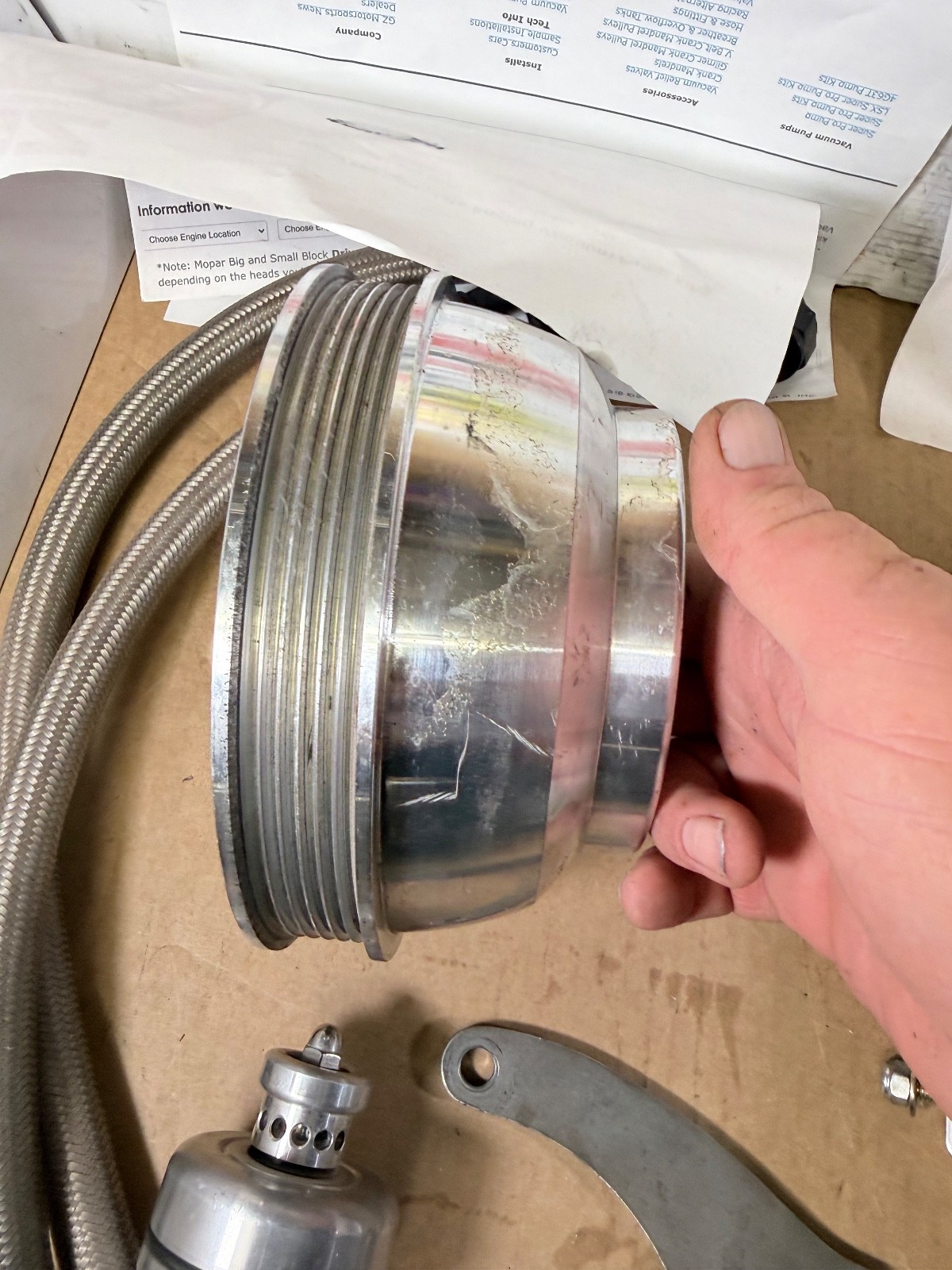 BBC CHEVY GZ MOTORSPORT VA104 RACING VACUUM PUMP STREET/STRIP