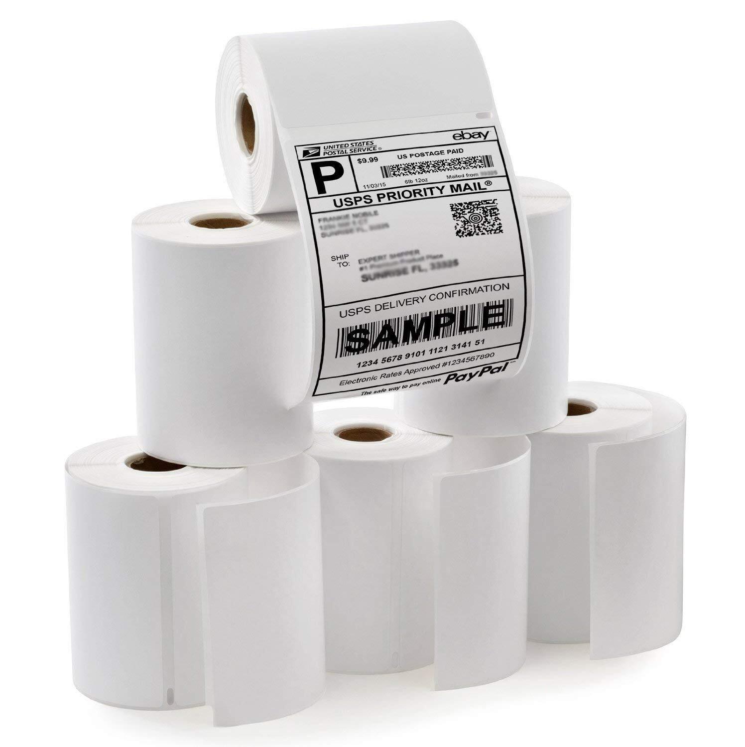 6 Rolls DYMO 4XL Direct Thermal Shipping Labels 4x6 1744907 Compatible 220/Roll