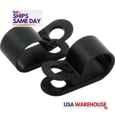 Allstar ALL18313, Set of 10 Black Nylon Nylon Line Clamps 1/2In 10Pk Performance