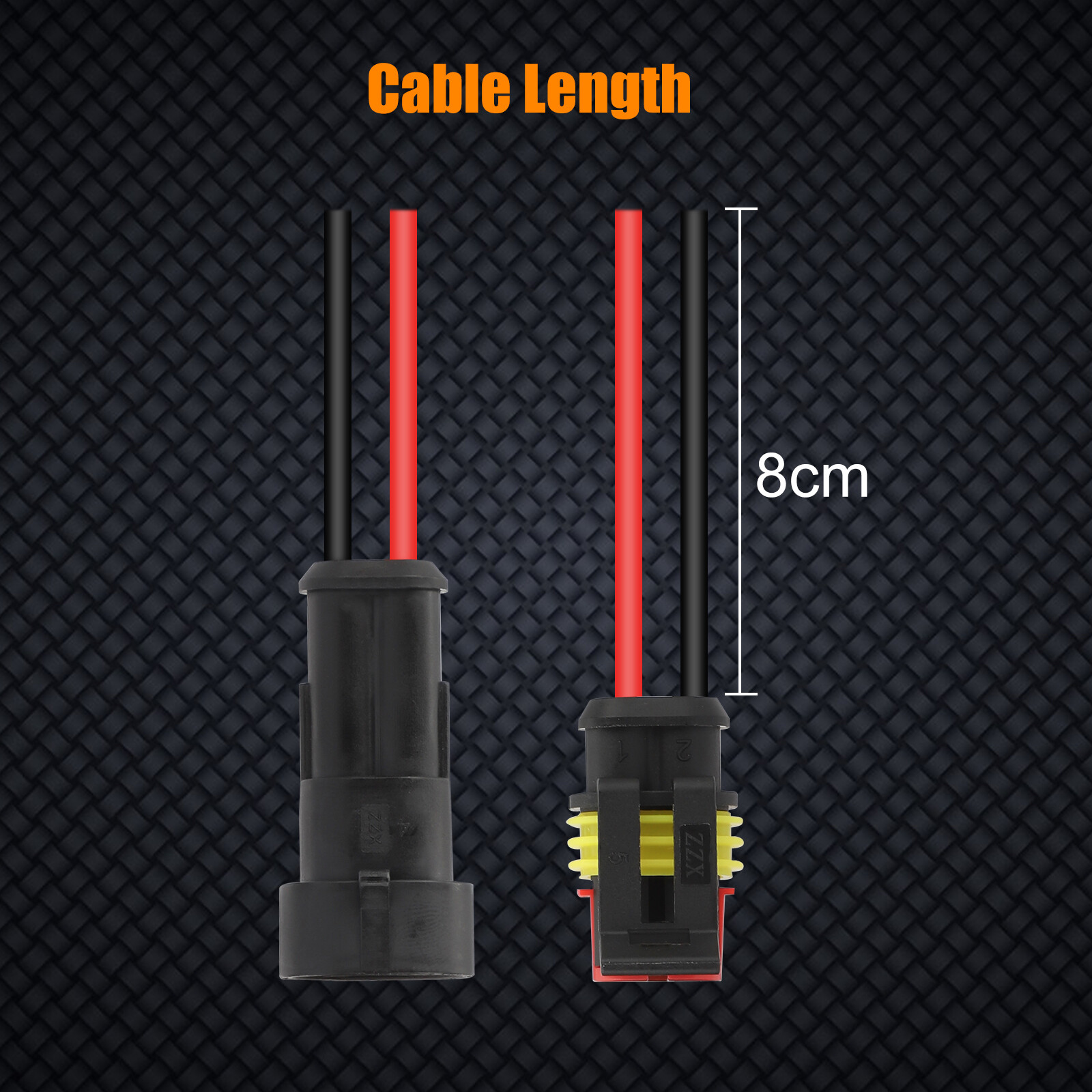 20X Car Waterproof Electrical Wire Cable Connector Male Female 2Pin Way Plug Kit