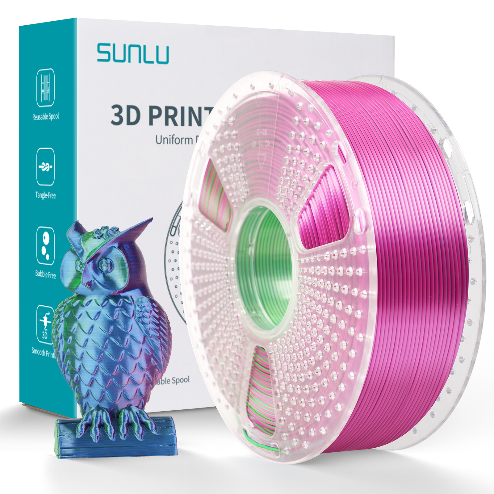 10KG/20KG SUNLU ASA PETG PLA PLA+2.0 PLA-Matte PLA-Meta SILK ABS EABS Filament