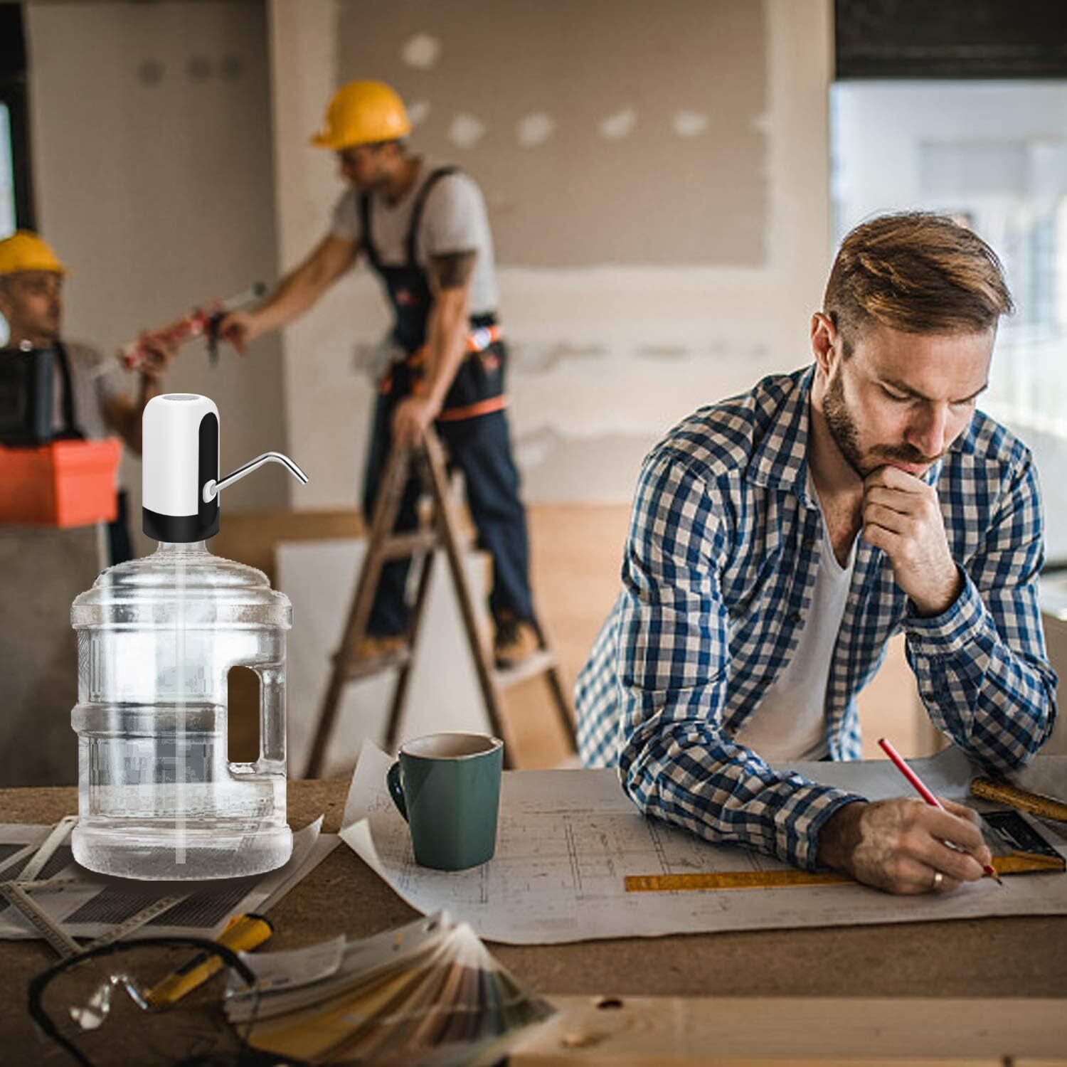 Water Bottle Switch Pump Electric Automatic Universal Dispenser 5 Gallon USB New