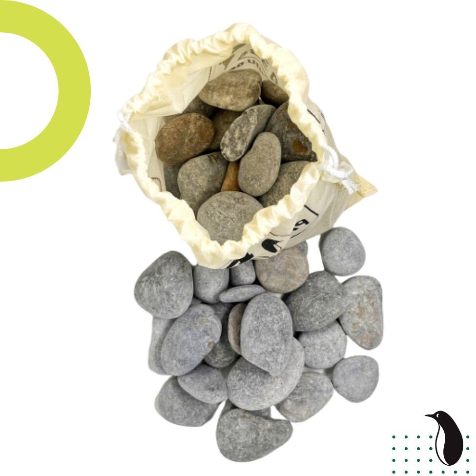 20 River Rocks for Painting, Flat & Smooth Stones, No Sharp Edges, 2" to 4"