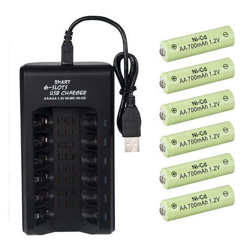 Lot 1.2V 700mAh AA NiCd Batteries Rechargeable Battery for Garden Solar Light