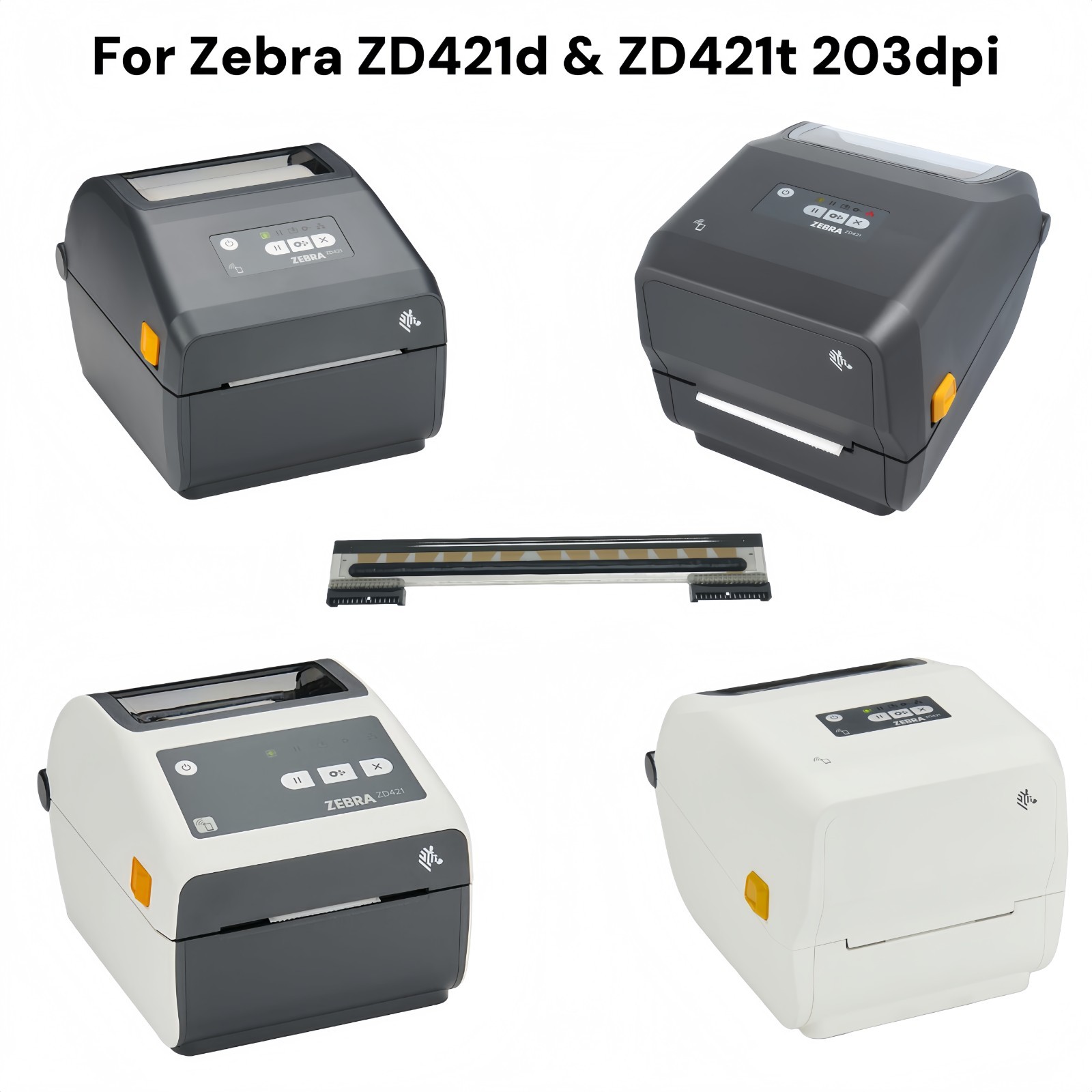 Label Printer Transfer Thermal Printhead for Zebra ZD421 ZD421d ZD421t 203dpi