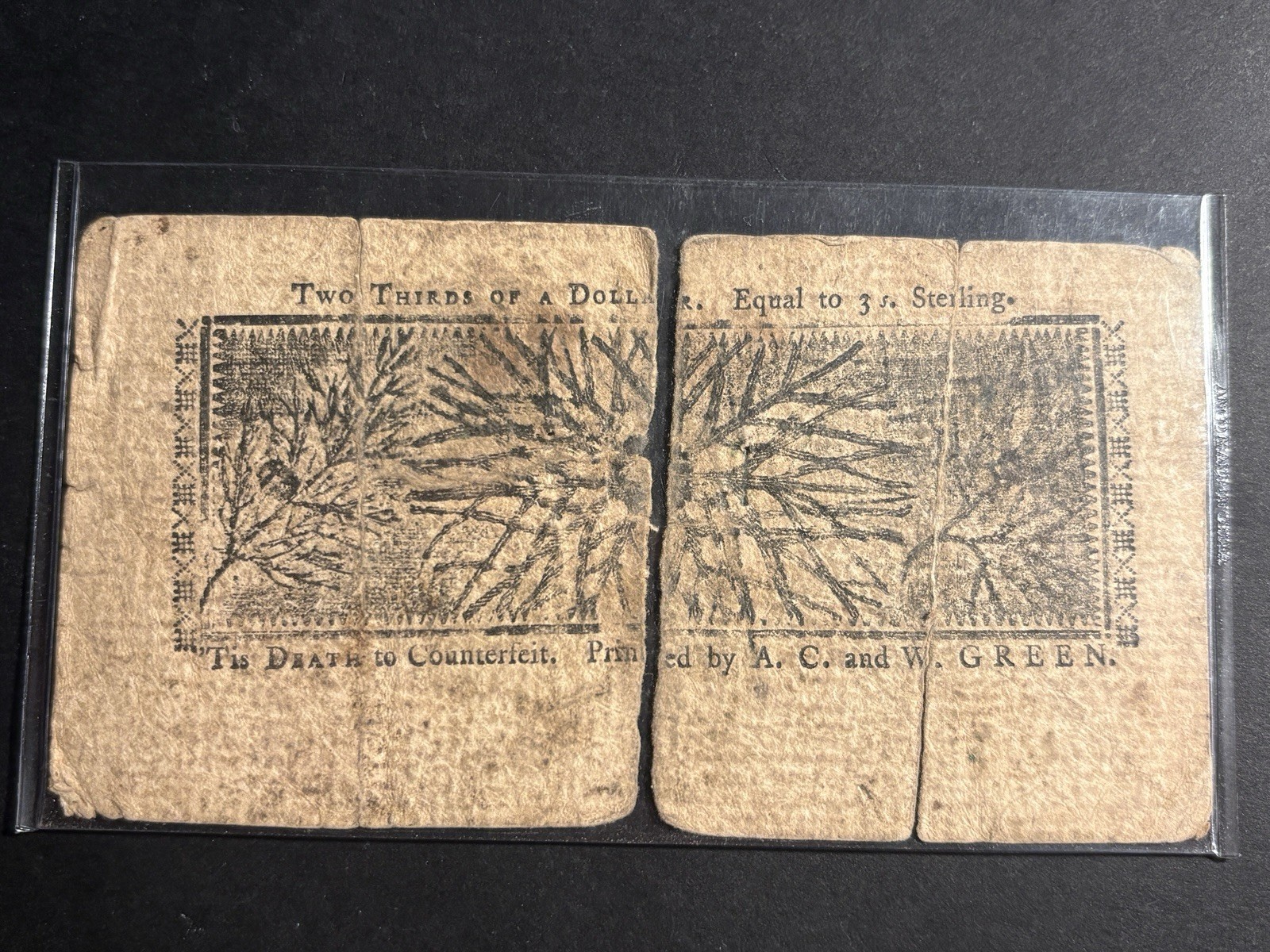 1770 Maryland 2/3rds Of A Dollar — Circulated 🔥 Pre-Revolution