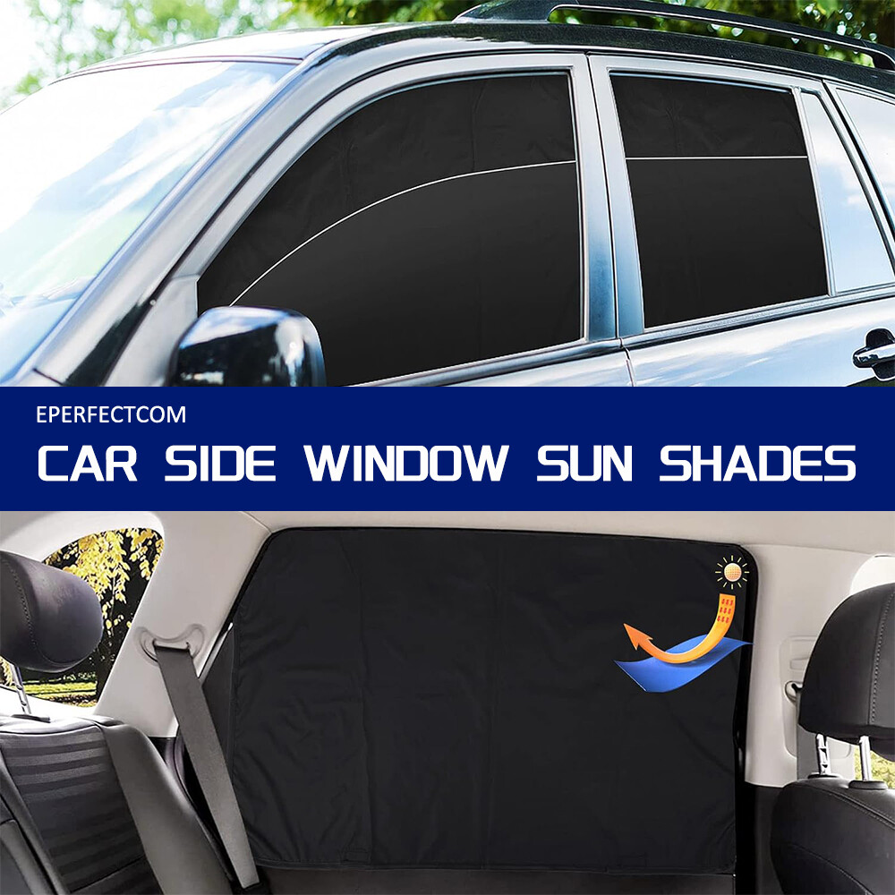 4 Pack Magnetic Car Window Sun Shade Cover Front Rear Shield UV Block Protection