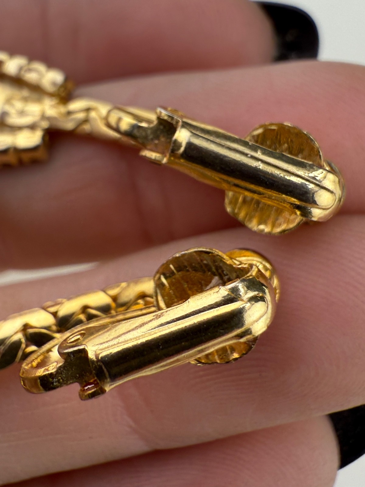 Vintage Park Lane Necklace Earring Set Clip Ons Gold Tone Rhinestone 17”