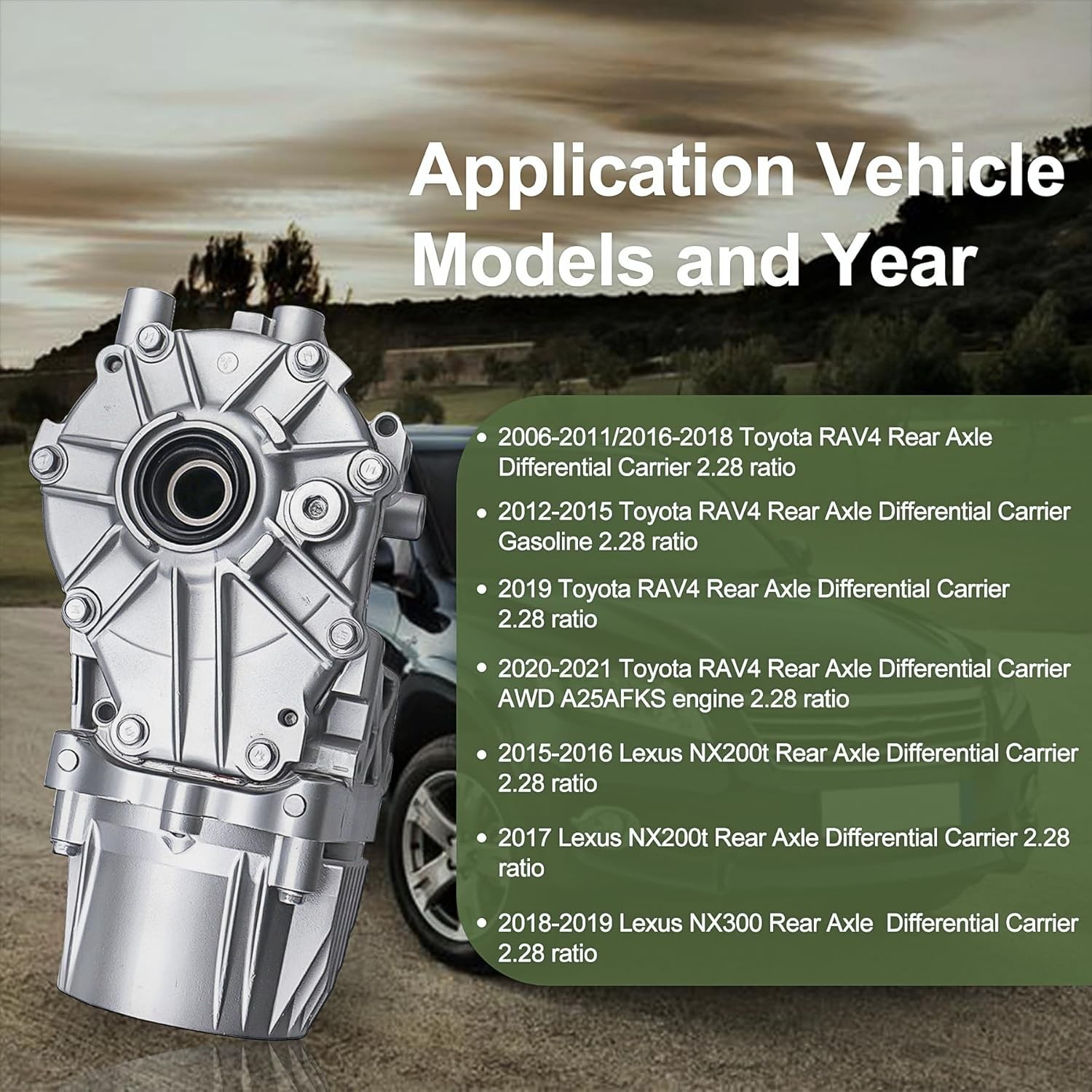 Rear Axle Differential Assembly 440-50147 For 2006-2022 Toyota Rav4 2.28 Ratio