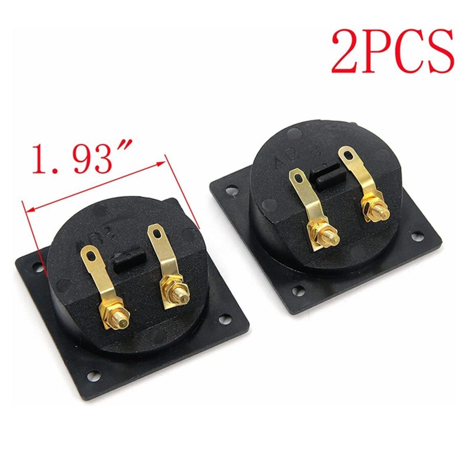 2 Pack 2-Way Speaker Box Terminal Binding Post Cup Box 2.2" Screw Connector N715