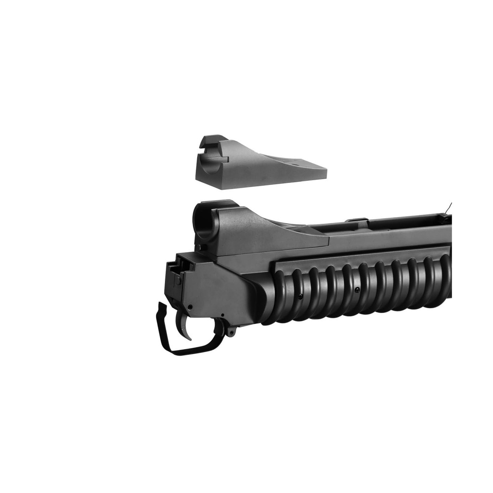 Goldenball Double Bell M203 Short Airsoft Gas Launcher (Color: Black)