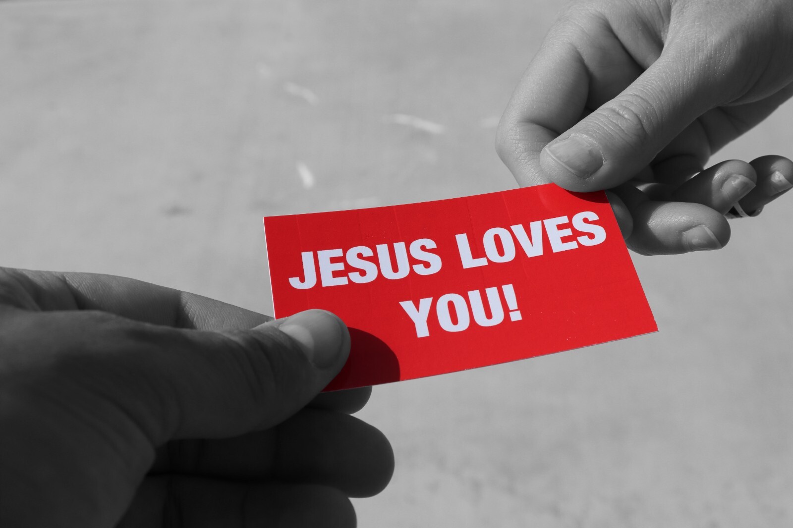 Jesus Loves You | Gospel Tracts | Bible Tracts | Business Card Size | Pack of 50