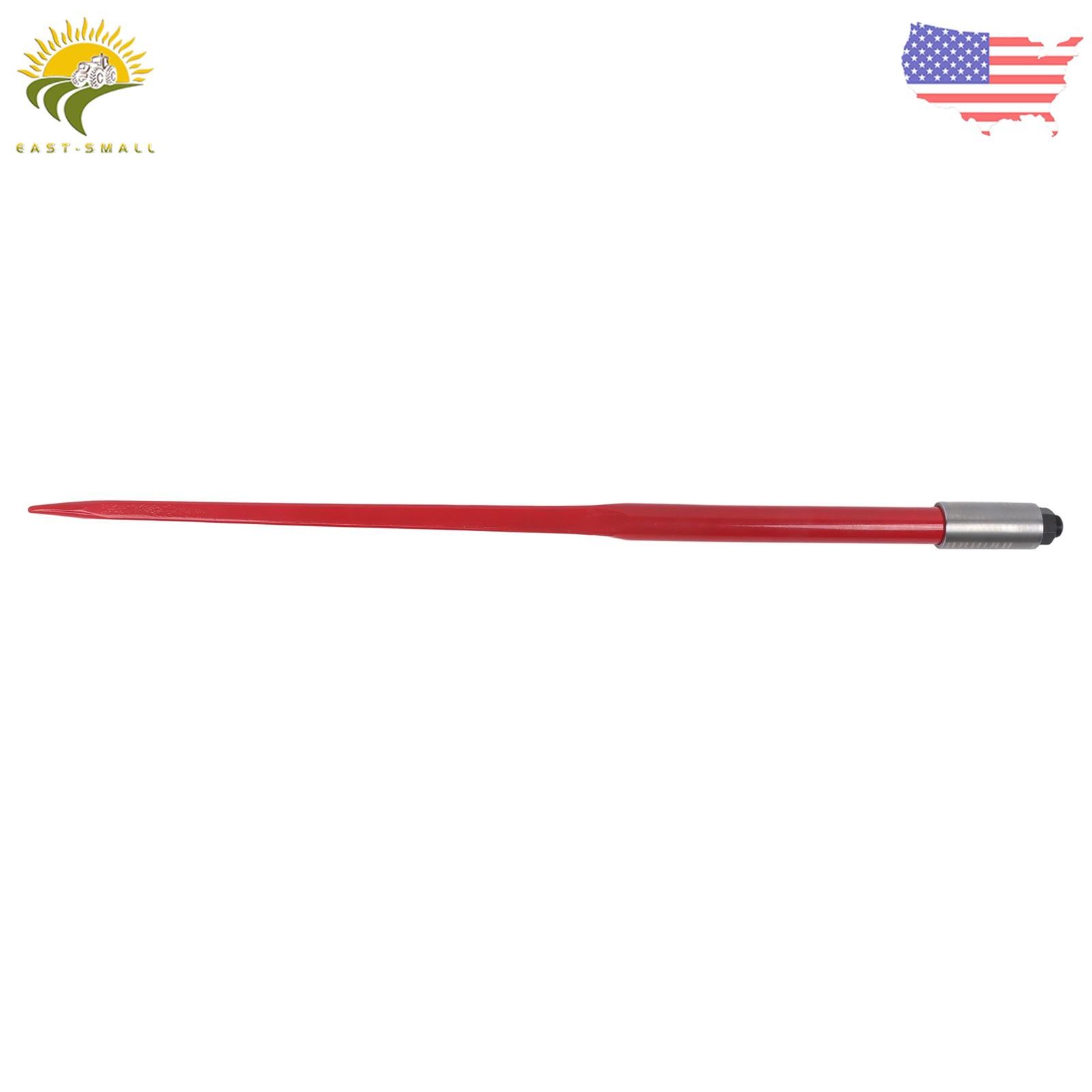 49" Hay Bale Spear 3000Lbs Capacity Square Bale Spike with Nut and Sleeve Hay