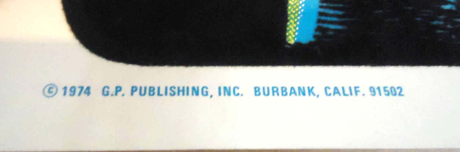 Authentic 1974 Elvis Presley Velvet Poster Blacklight Colorfull John Lykes Rare