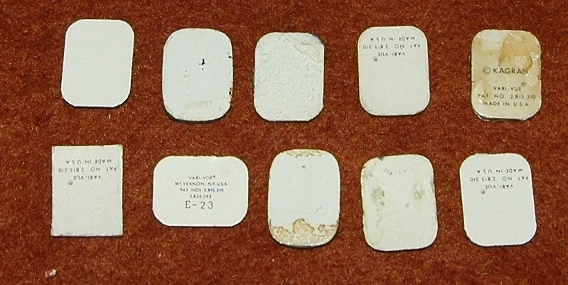 10 Vari Vue Flicker - Flasher Ring INSERTS 5 marked