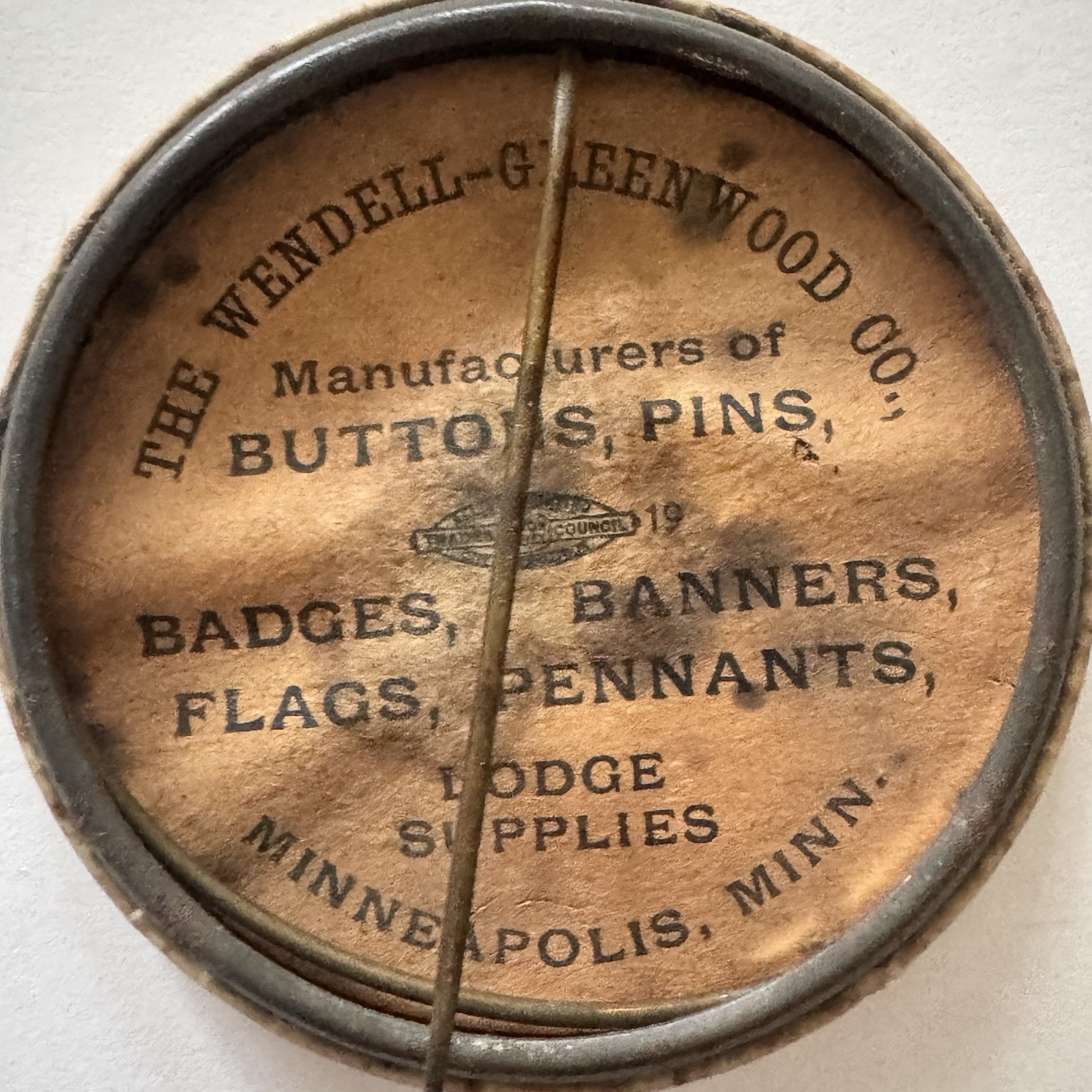 Liberty Loan Squad War Bonds WWI WW1 Minneapolis Celluloid Pinback Button Pin