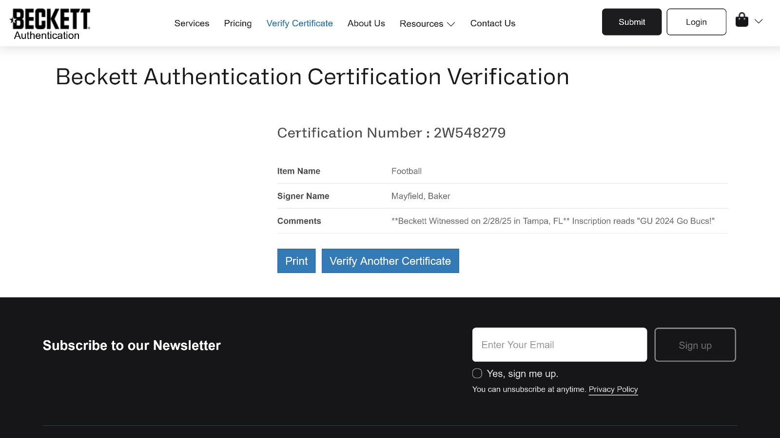 Baker Mayfield GAME-USED💪Signed + Inscribed Ball Tampa Bay Buccaneers 24-25 Szn