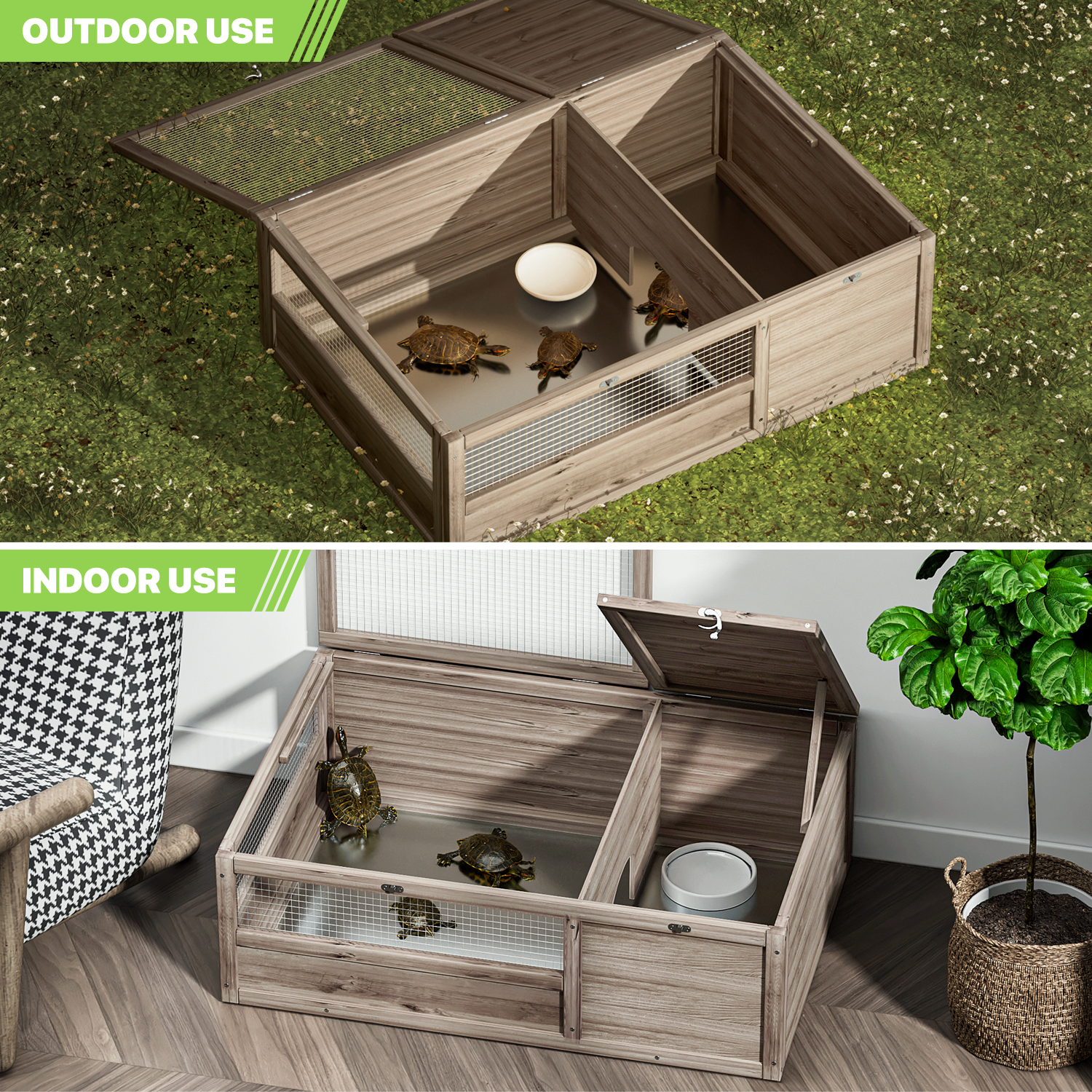 Pet Tortoise House Tortoise Habitat Small Animals Lizards Geckos Snakes Hutch