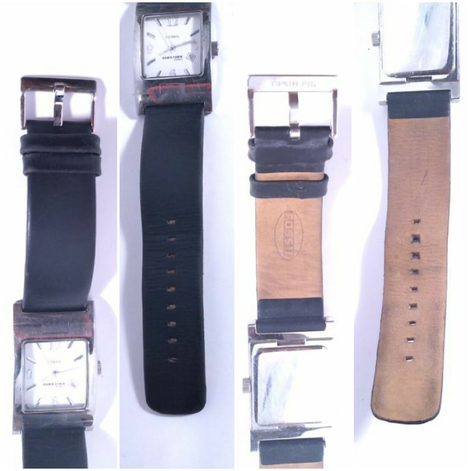 Sams Town Tunica Casino Watch by Fossil Arkitekt Pr5168 Black Band Silver Case