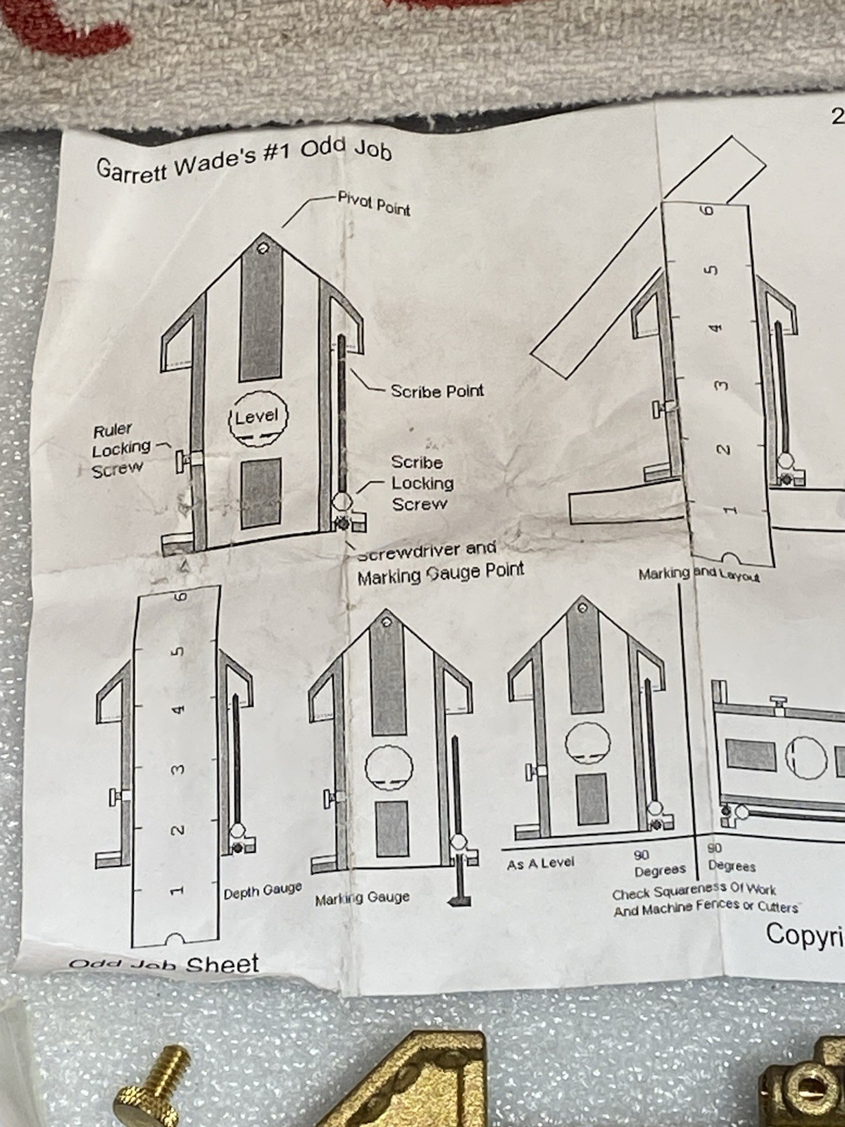Vintage Garrett Wade Odd Job with 6" Rule