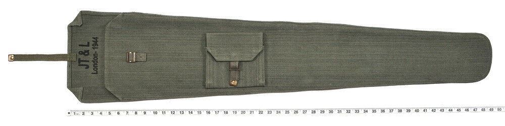 British Lee Enfield OD Canvas Rifle Case MARKED "JT&L London 1944"