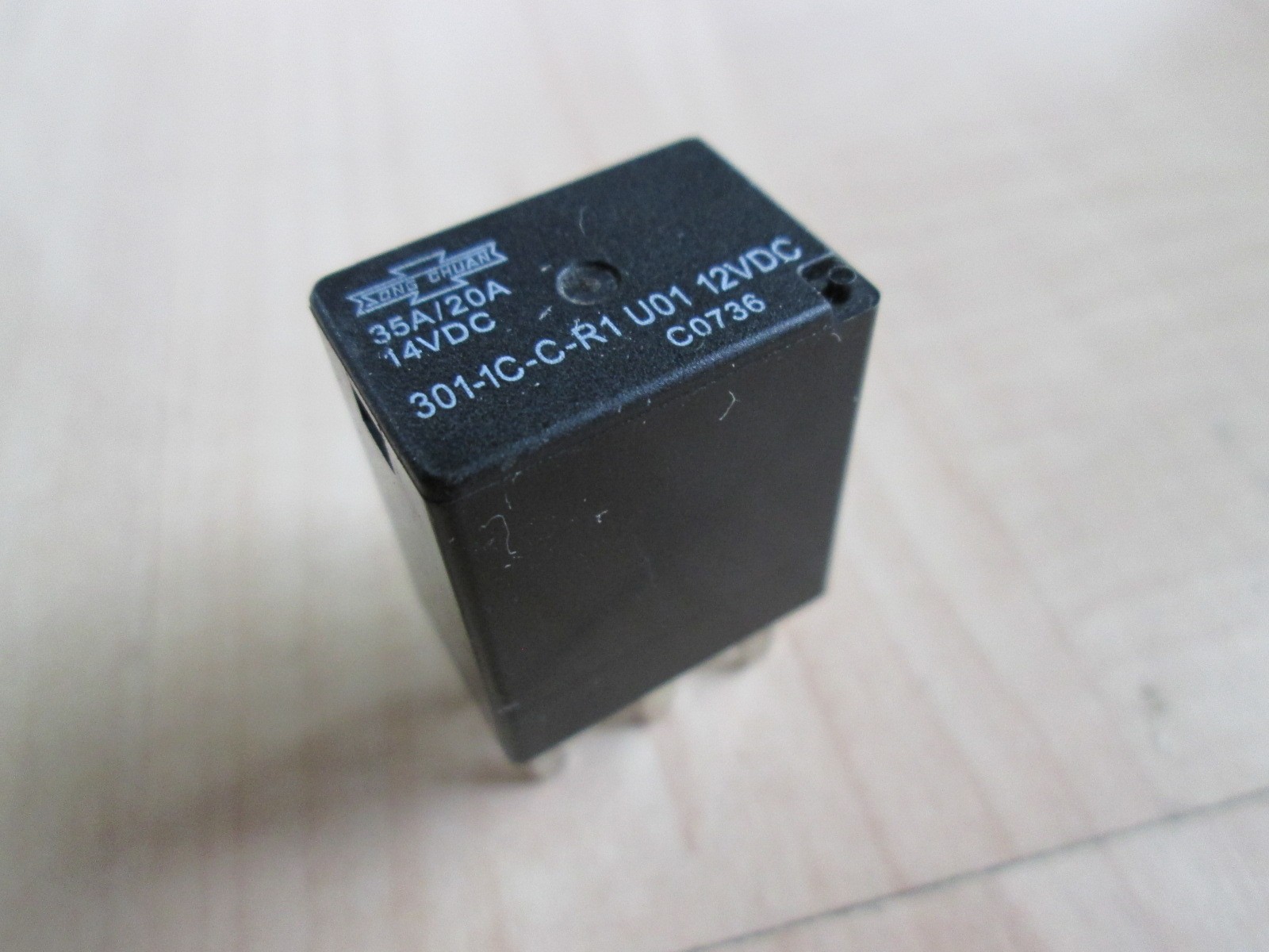 NEW Song Chuan 301-1C-C-R1 Automotive Relay 12V 35A/20A 5-prong SPDT #R21AD
