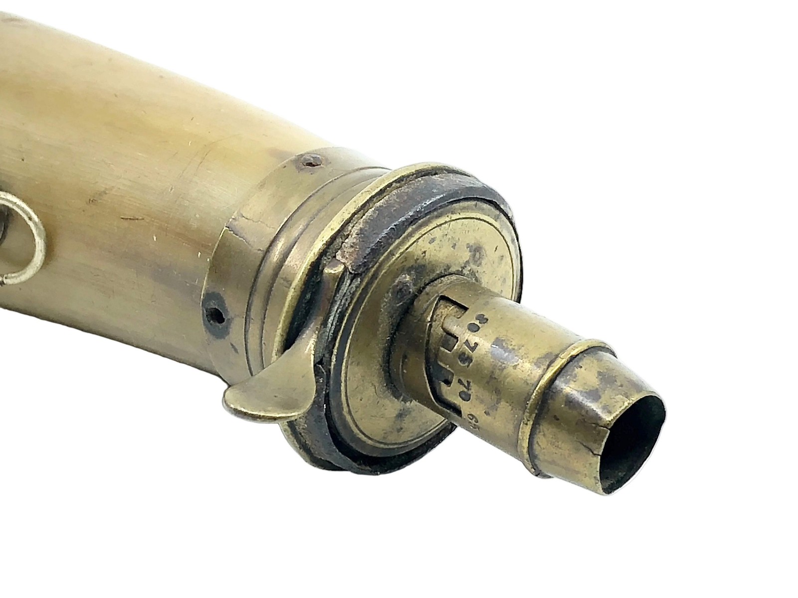 Civil war Era Flattened Powder Steer Horn