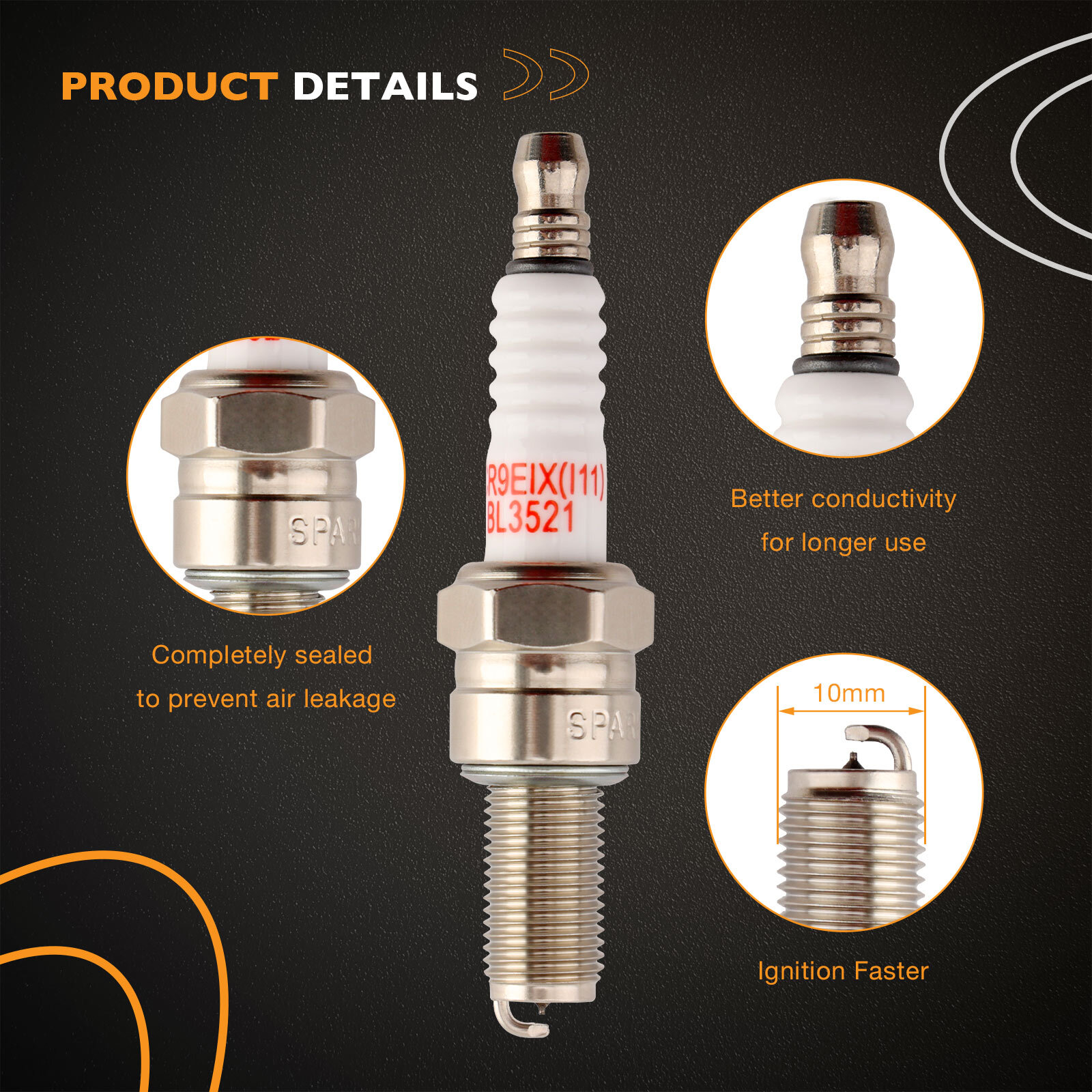 4x Ignition Coil & Spark Plugs Pack For 02-15 Yamaha FZS1 FZ1 YZFR1 YZFR6 Vmax