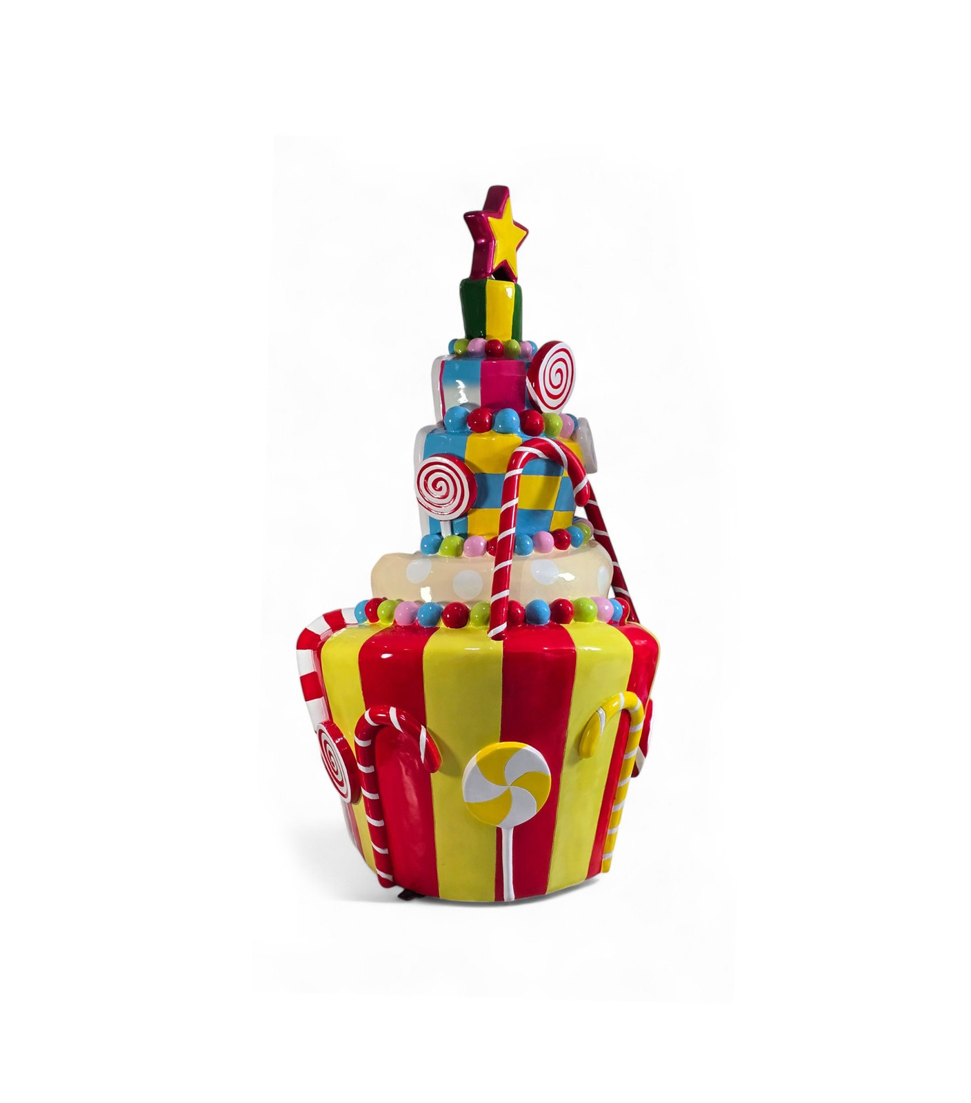 Cupcake Candy Throne Statue 7FT Large Indoor & Outdoor Durable