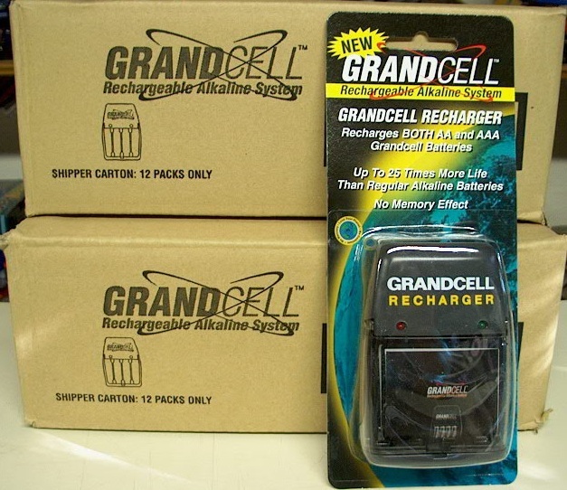 Grandcell AA / AAA RECHARGEABLE ALKALINE Battery CHARGER - Juice iGo Pure Energy