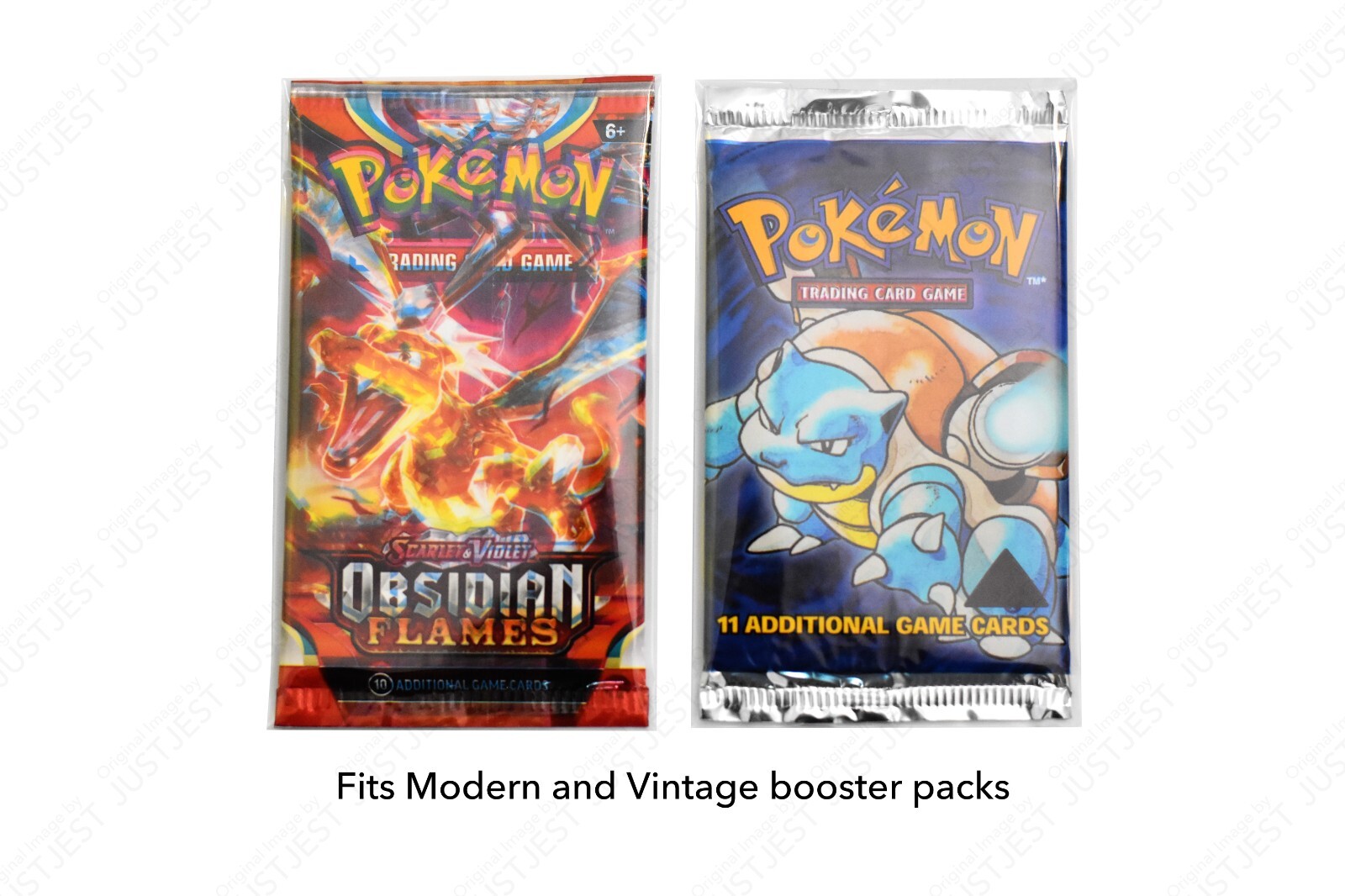Pokemon Booster Pack Protective Sleeves - x50 Self Sealing Clear View Sleeves