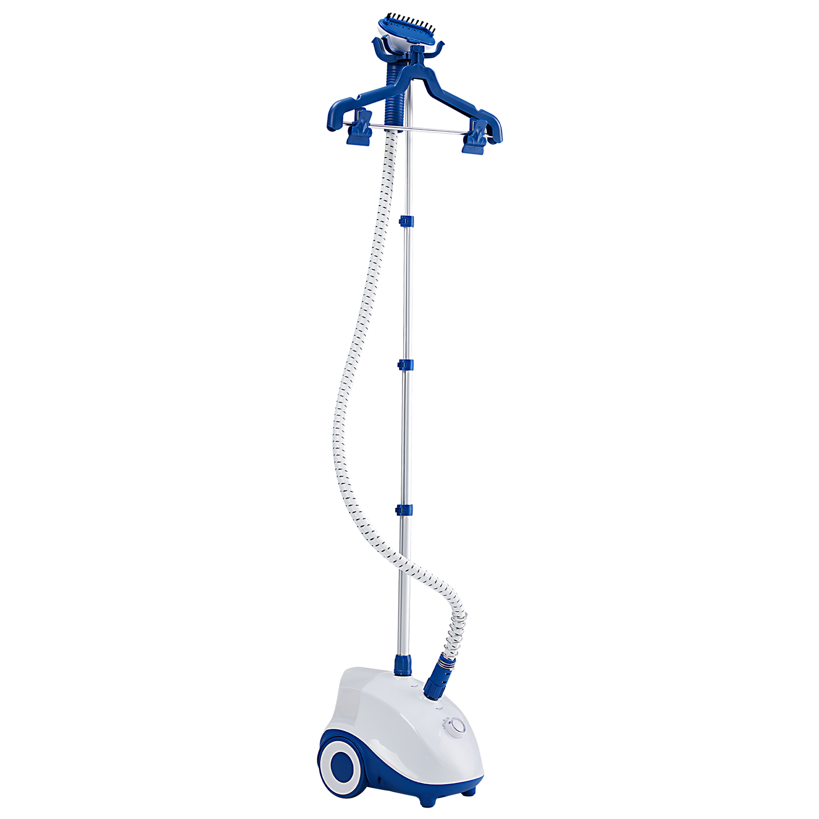 Standing Garment Steamer with Roll Wheel Wrinkle Remover for Clothes Water Tank