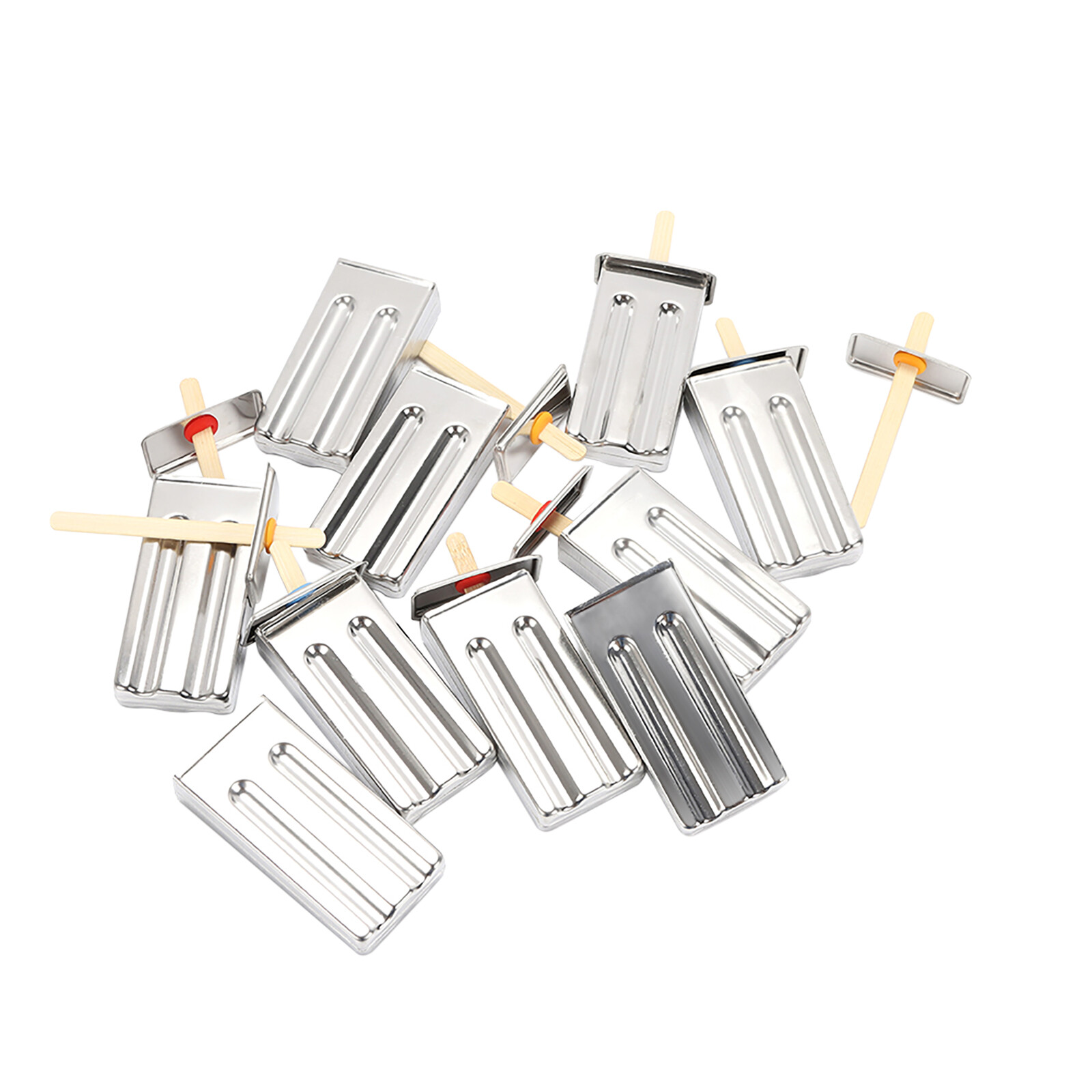 Stainless Steel Molds Pop Lolly Ice lolly Ice Cream Stick Holder Mold 10 PCs