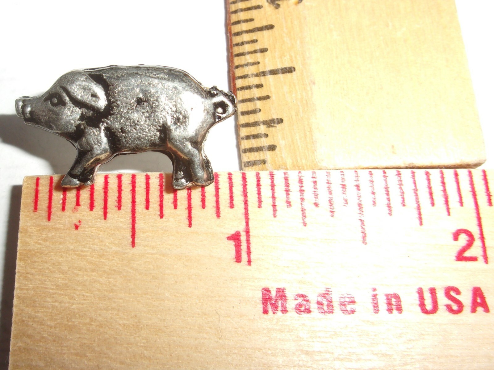 PIG pin vintage motorcycle collectible old HOG HAWG biker vest hat pinback