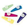 18 - Assorted Color Large 3" Plastic Kazoos