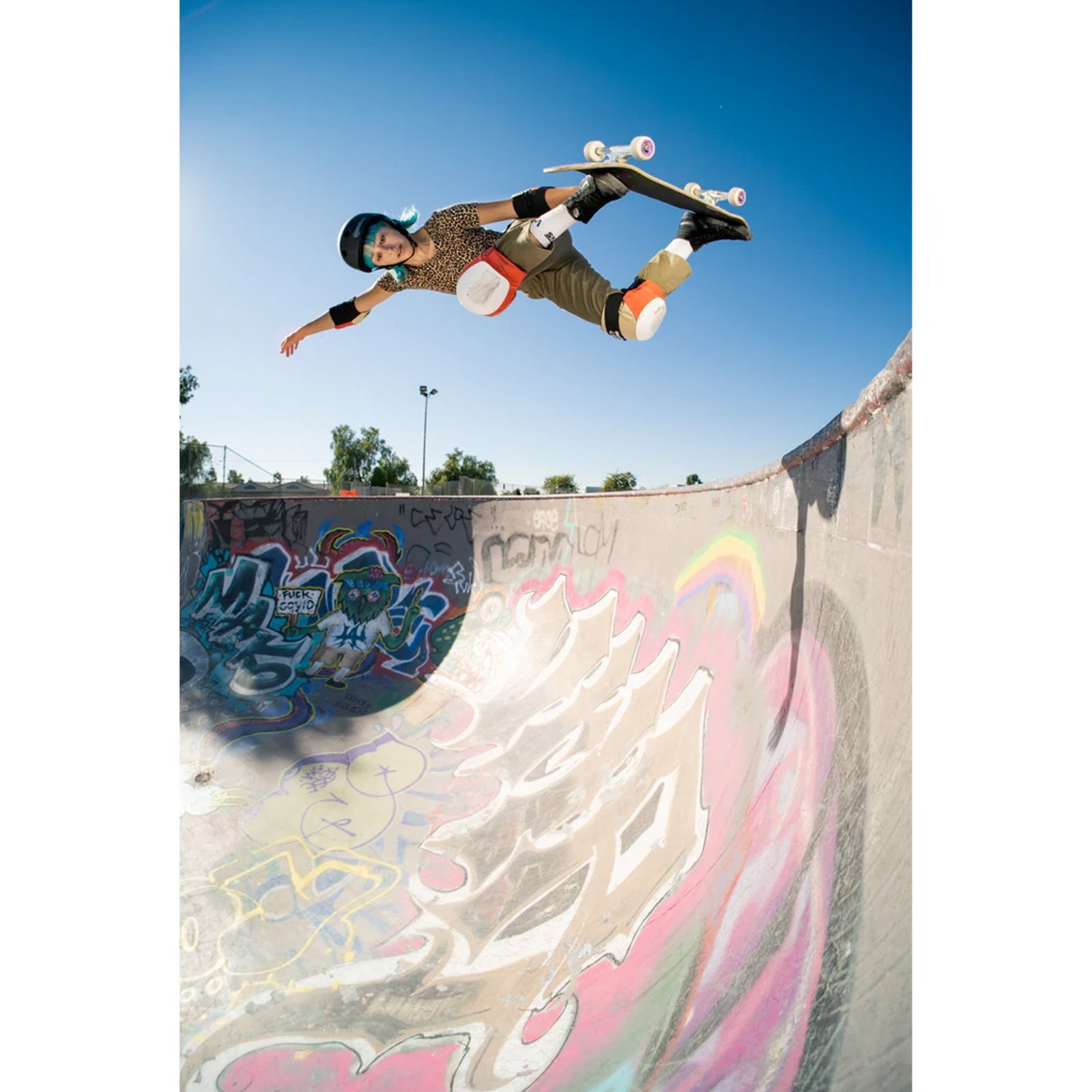 187 Killer Pads Helmet Lizzie Black Floral Size Medium